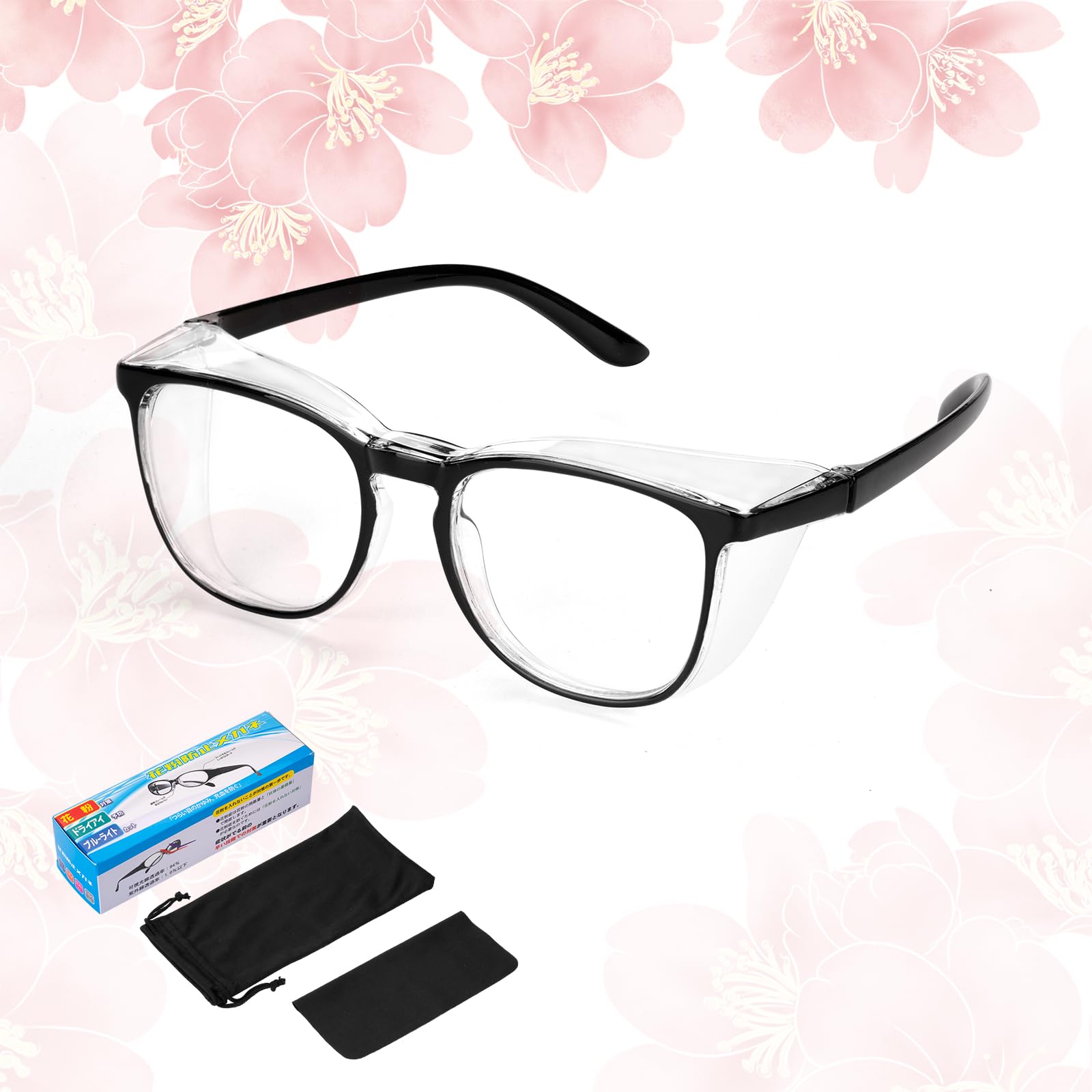 Amazon.co.jp: [Atutomo] 花粉防止メガネ 曇らない 花粉用 メガネ